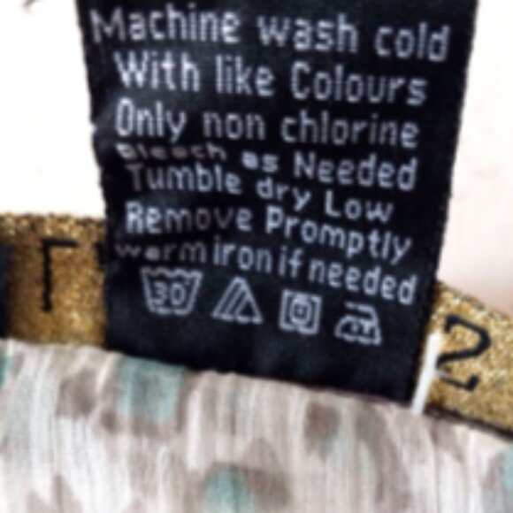 Women's Top/Cover-Up Sz Med Sheer drawstring waist beaded V-Neck/Cold Shoulder - Picture 11 of 12